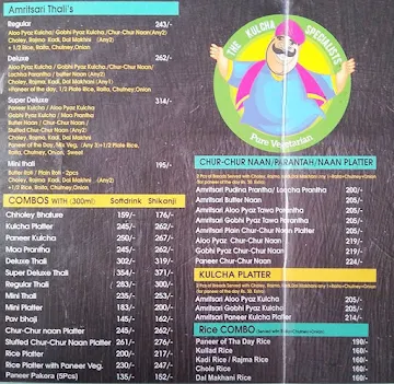 Amritsari Express, Food Court menu 