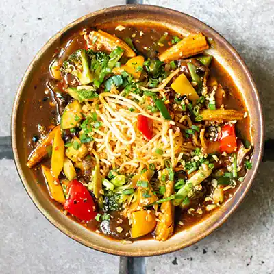 Pan Fried Noodles Veg