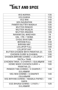 Salt And Spice menu 4