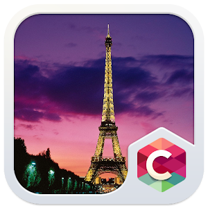 Sunset Paris CLauncher Theme download