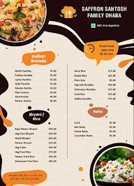 Saffron Santosh Family Dhaba menu 4