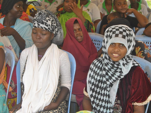 Children with Autism during the Autism Awareness campaign meeting at Msabaha grounds in Malindi Sub county on April 13./ALPHONCE GARI