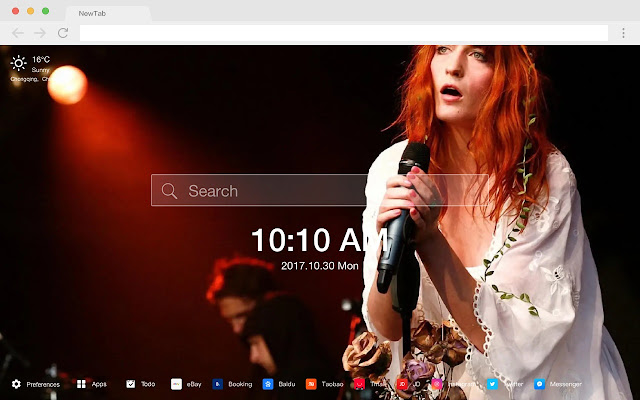 Florence + the Machine New Tab HD Themes