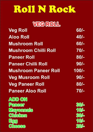 Roll 'N' Rock menu 1