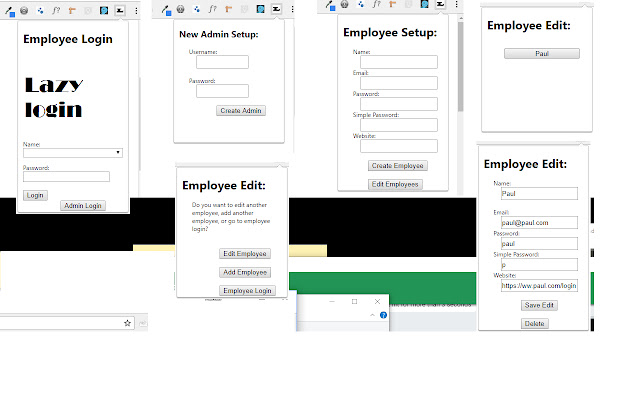Lazy but Secure Login chrome extension