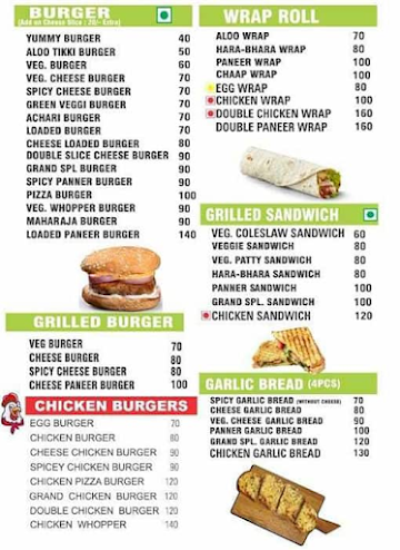 Burger Grand menu 