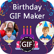 Birthday GIF Maker with Name & Photo 1.1 Icon