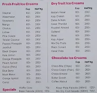 Tender Fresh Ice Creams menu 2