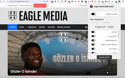 Eagle Media Haber Bildirimleri