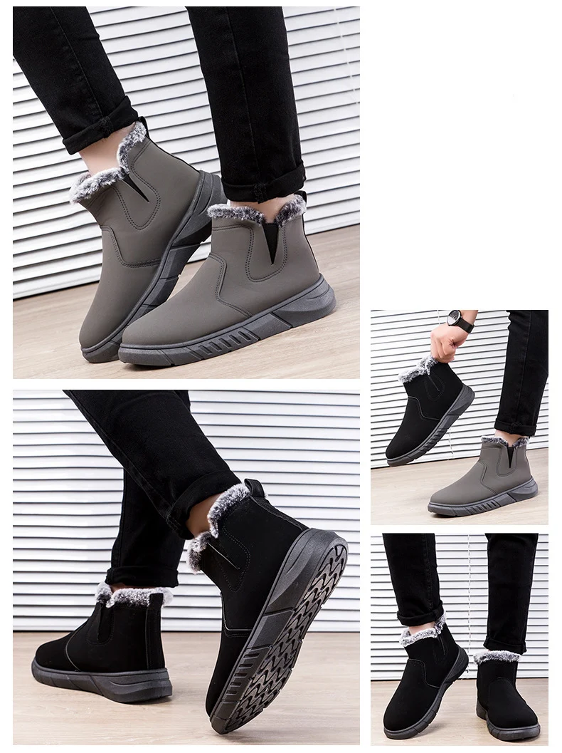 Title 4, Bottes de neige dhiver pour hommes avec découp...