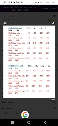 Cake Daynight menu 2