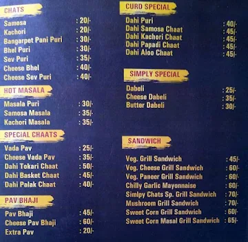 Simply Chats menu 