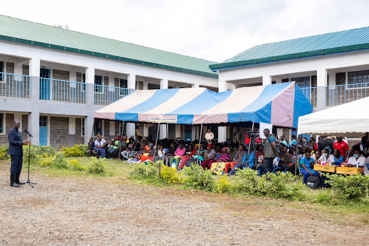 President William Ruto addresses Mai Mahiu landslide victims on April 30, 2024.