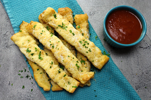 Easy Butter Dips with marinara sauce on the side.