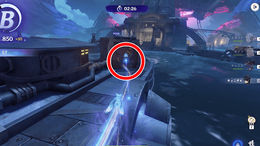 クーヴァキを使って障害物を破壊する