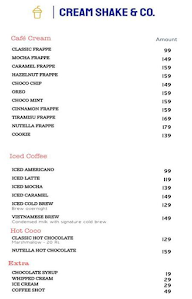 Cream Shake & Co. menu 2