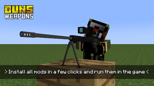 Screenshot Guns & Weapons Mods for MCPE