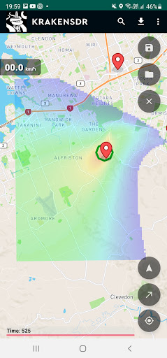 Screenshot KrakenSDR RDF