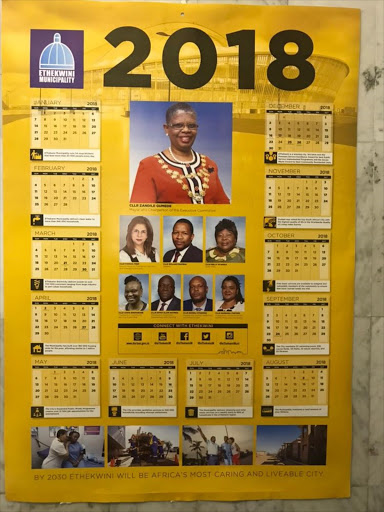 EThekwini municipality calendar