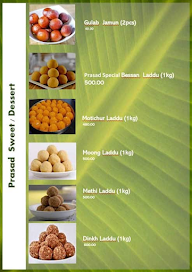 Prasad Sweets Snacks And Poli Bhaji Kendra menu 5