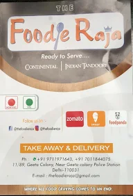 Foodie Raja menu 1