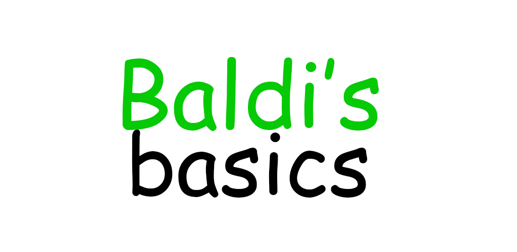 Baldi basics 0.1. Baldi’s Basics логотип. Baldis Basics in Education and Learning логотип. БАЛДИ надпись. БАЛДИ логотип игры.