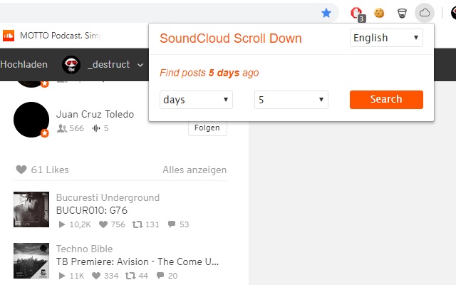 SoundCloud ScrollDown Preview image 2