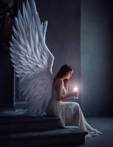 Title 4, Character With Wings Of Beauty Customizable Dia...