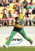 Napier groundsman Phil Stoyanoff believes Dale Steyn will bowl up a storm on the green top pitch when the Proteas play the Black Caps tomorrow Picture: HAGEN HOPKINS/GALLO IMAGES