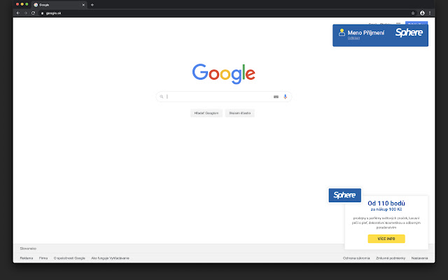Nápověda Sphere chrome extension