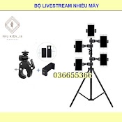 Giá Đỡ Kẹp Điện Thoại Gắn Vào Tripod Hỗ Trợ Livestream, Live Quay Phim Nhiều Máy Cùng Lúc, Gắn Xe Đạp Giá Rẻ