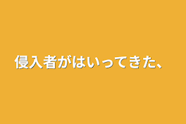 侵入者がはいってきた、