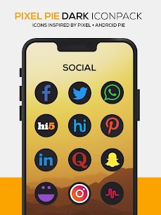 Pixel Pie DARK Icon Pack Pro (MOD) 6