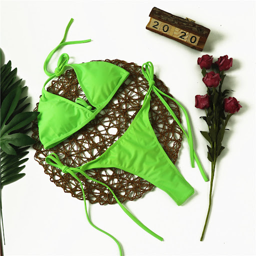 Title 4, Tricolor Lace Up Bikini, enhance your figure wi...