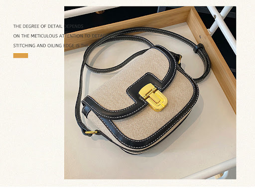 Title 3, Saddle Bag Fashion One-shoulder Crossbody Bag, ...