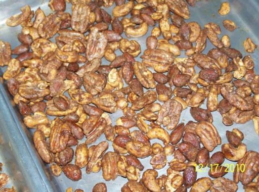 My verion of Beth's Sweet Spiced Nuts