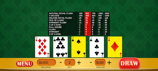 Screenshot Deuces Wild - Video Poker