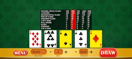 Deuces Wild - Video Poker Screenshot