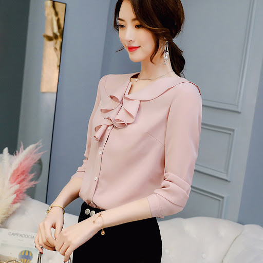 Title 2, Pure Color Long-sleeved Slim And Versatile Plus...
