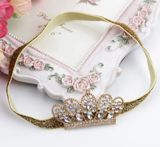 Title 3, Baby Headwear Crystal Crown Childrens Headband...