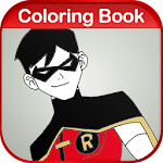 Cover Image of Download Coloring Game of Young Justice 1.0 APK