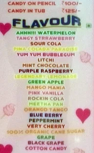 Fluffie Candie menu 1