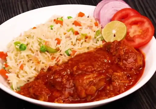 Chicken Curry With Jeera Rice