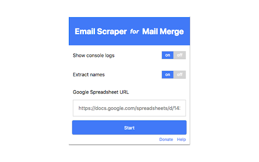 Email Scraper for Mail Merge