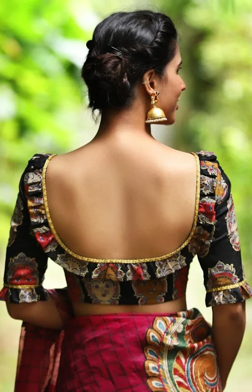 7 Backless Blouse Designs You Can Get Made To Nail The Wedding