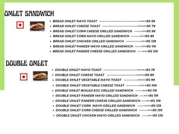 Doctors Cafe menu 