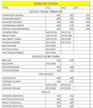 Qureshi's Foods menu 1