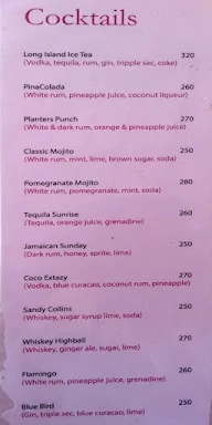 The Bongo menu 1