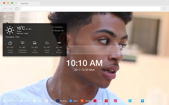 Lucas Coly New Tab Page HD Singer Themes