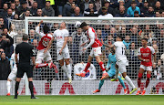 Kai Havertz scores Arsenal's third goal in their Premier League win against Tottenham Hotspur at Tottenham Hotspur Stadium in London on Sunday.